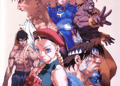 Street Fighter, Cammy, Ryu, Chun-Li, T. Hawk - random desktop wallpaper
