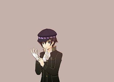 Persona series, Persona 4, simple background, Shirogane Naoto - desktop wallpaper