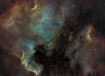outer space, stars, nebulae - duplicate desktop wallpaper
