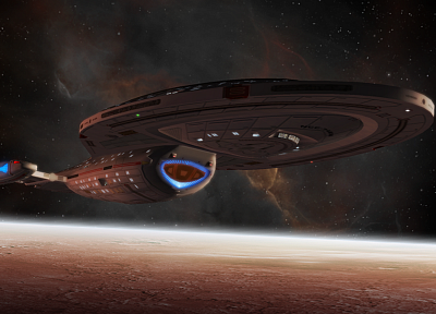 outer space, Star Trek, planets, spaceships, 3D, Voyager 1 - related desktop wallpaper