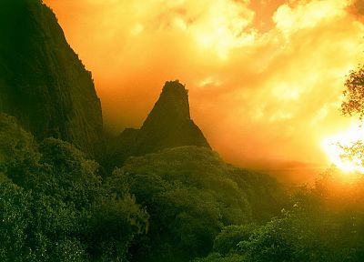 mountains, nature, jungle - random desktop wallpaper