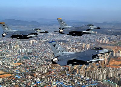 aircraft, military, F-16 Fighting Falcon - desktop wallpaper