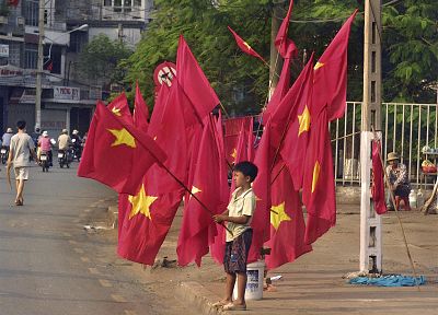 flags, Viet Nam, children - desktop wallpaper