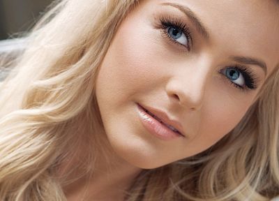 blondes, women, blue eyes, Julianne Hough - desktop wallpaper