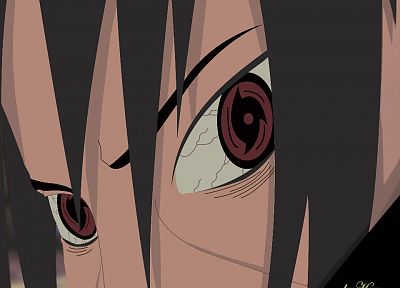 Naruto: Shippuden, Uchiha Itachi, Sharingan - desktop wallpaper