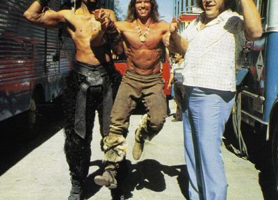 Arnold Schwarzenegger, Wilt Chamberlain, Andre the Giant, Austrian - duplicate desktop wallpaper