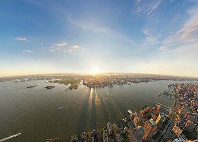 cityscapes, New York City, wide-angle - related desktop wallpaper