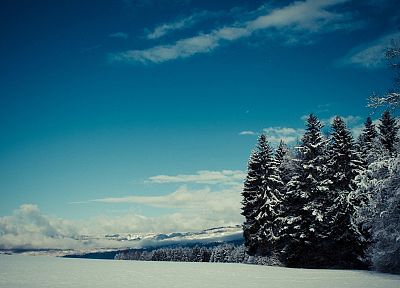 landscapes, winter, snow - duplicate desktop wallpaper