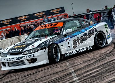 cars, drifting cars, racing, Nissan Silvia - random desktop wallpaper