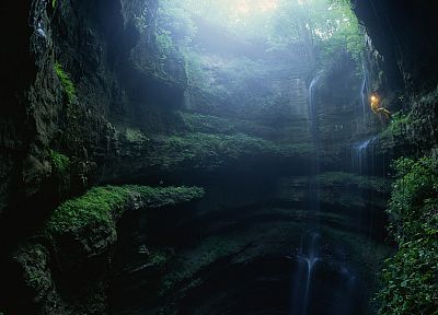 nature, caves, Mexico, abyss - random desktop wallpaper