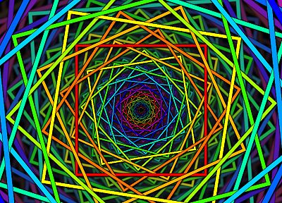 abstract, multicolor, shapes, rainbows, spirals - related desktop wallpaper