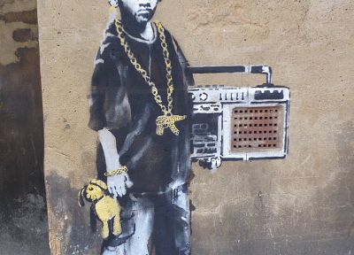 graffiti, Banksy - duplicate desktop wallpaper