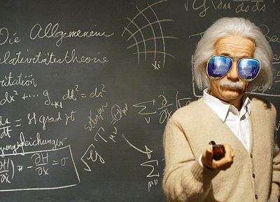 sunglasses, Albert Einstein, scientists - duplicate desktop wallpaper