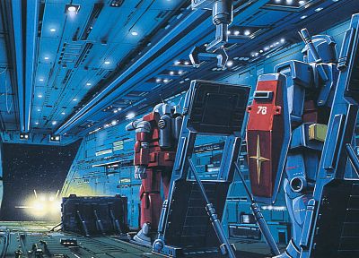 outer space, Gundam, robots, Mobile Suit Gundam, mecha, RX-78 - related desktop wallpaper