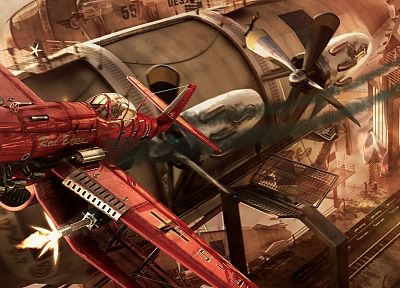 aircraft, Red Baron, realistic - desktop wallpaper