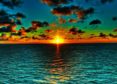 sunset, sea - random desktop wallpaper