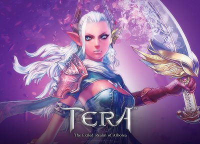 Tera, MMORPG, castanic, warriors, Castanic girl - desktop wallpaper