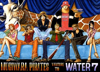 One Piece (anime), Nico Robin, Roronoa Zoro, Tony Tony Chopper, Monkey D Luffy, Nami (One Piece), Usopp, Sanji (One Piece) - desktop wallpaper