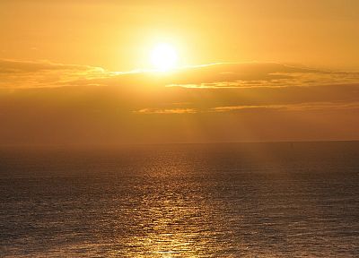 sunset, ocean, nature, sea - desktop wallpaper