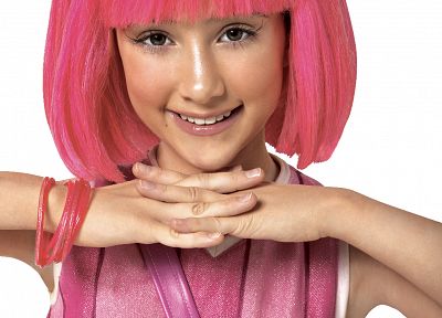 Lazytown, pink hair, headbands, Julianna Rose Mauriello, pink dress - random desktop wallpaper