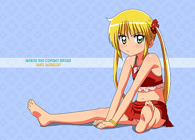 blondes, Hayate no Gotoku, green eyes, Sanzenin Nagi, swimsuits, anime girls - desktop wallpaper