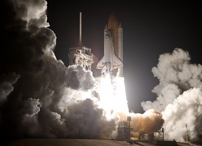 rockets, Space Shuttle, launch pad - desktop wallpaper