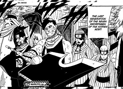 Naruto: Shippuden, manga, Seven Swordsman, Zabuza Momochi - duplicate desktop wallpaper