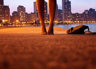 legs, women, cityscapes, feet - desktop wallpaper