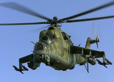 helicopters, vehicles, Mi-24 - desktop wallpaper