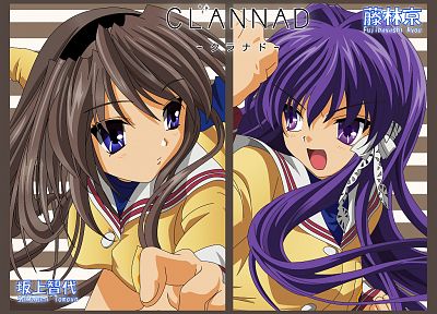 Clannad, Sakagami Tomoyo, Clannad After Story, Fujibayashi Kyou, anime, anime girls - random desktop wallpaper