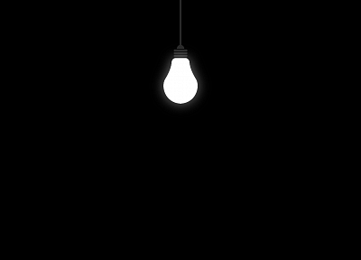 black, light bulbs, black background - random desktop wallpaper