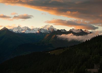mountains, Mont Blanc - desktop wallpaper