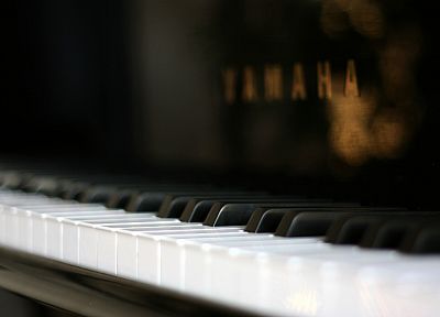 piano, instruments, depth of field - desktop wallpaper