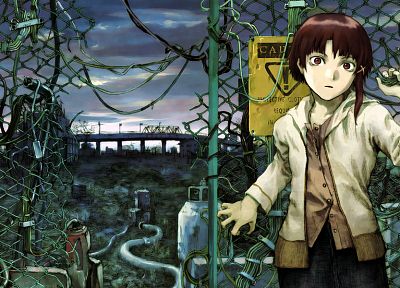Serial Experiments Lain, chain link fence - related desktop wallpaper