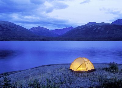 lakes, camping - desktop wallpaper