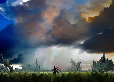 video games, clouds, landscapes, 3D - random desktop wallpaper