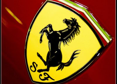 Ferrari, vehicles, logos, Ferrari Emblem - desktop wallpaper