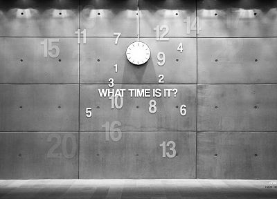 black and white, wall, clocks, modern - random desktop wallpaper