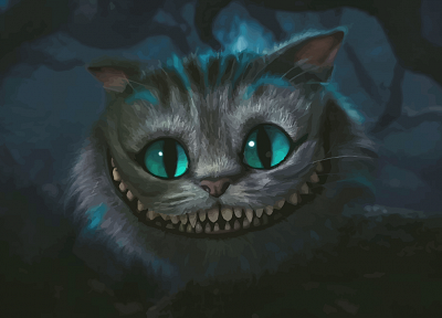 Alice in Wonderland, Cheshire Cat - duplicate desktop wallpaper