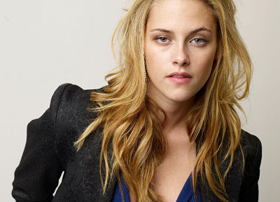 blondes, women, Kristen Stewart, celebrity, white background - related desktop wallpaper