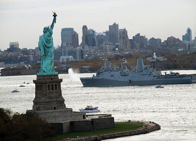 ships, New York City, Statue of Liberty, navy, Staten island - related desktop wallpaper