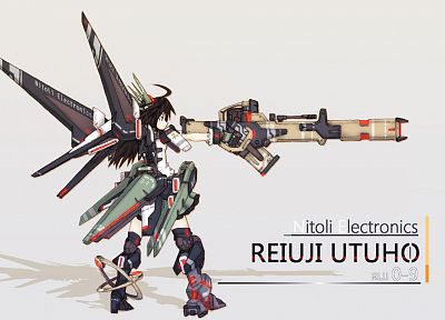 video games, Touhou, weapons, Reiuji Utsuho - duplicate desktop wallpaper