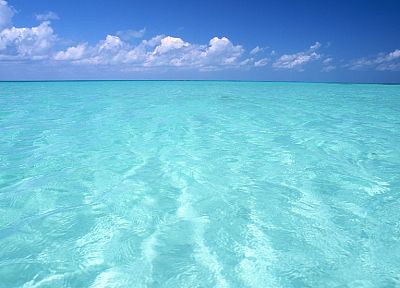 water, ocean, clouds - desktop wallpaper