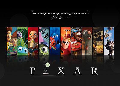 Pixar, movies, Wall-E, cars, quotes, Up (movie), Finding Nemo, Ratatouille, Toy Story, The Incredibles, A Bug's Life - related desktop wallpaper