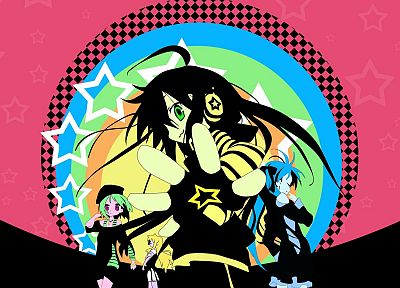 Lucky Star, Hiiragi Kagami, Hiiragi Tsukasa, Takara Miyuki, Izumi Konata, anime girls - desktop wallpaper