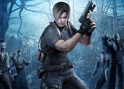 video games, zombies, Leon, Resident Evil 4 - random desktop wallpaper