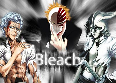 Bleach, Kurosaki Ichigo, Espada, Grimmjow Jaegerjaquez, Hollow Ichigo, Ulquiorra Cifer - related desktop wallpaper