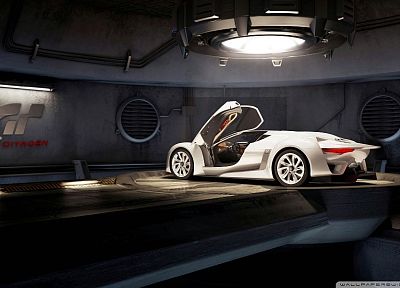 white, futuristic, cars - duplicate desktop wallpaper
