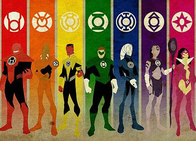 Green Lantern, DC Comics, Sinestro Corps, Star Sapphire, Red Lantern Corps, Blue Lantern, Indigo Tribe - random desktop wallpaper