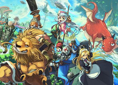 dragons, anime, lions - random desktop wallpaper